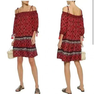 JETS Australia by Jessika Allen Off the Shoulder Boho Dress Size 10 like new